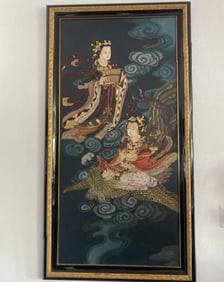 Huge Japanese Wall Art on Wood
