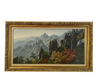 Huge Landscape Oil Painting on Canvas by Collin