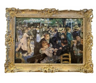 Dance at le Moulin de la Galette Canvas