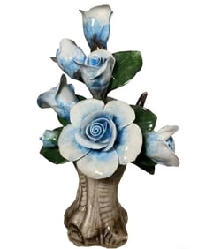 Italian Capodimonte Porcelain Flowers