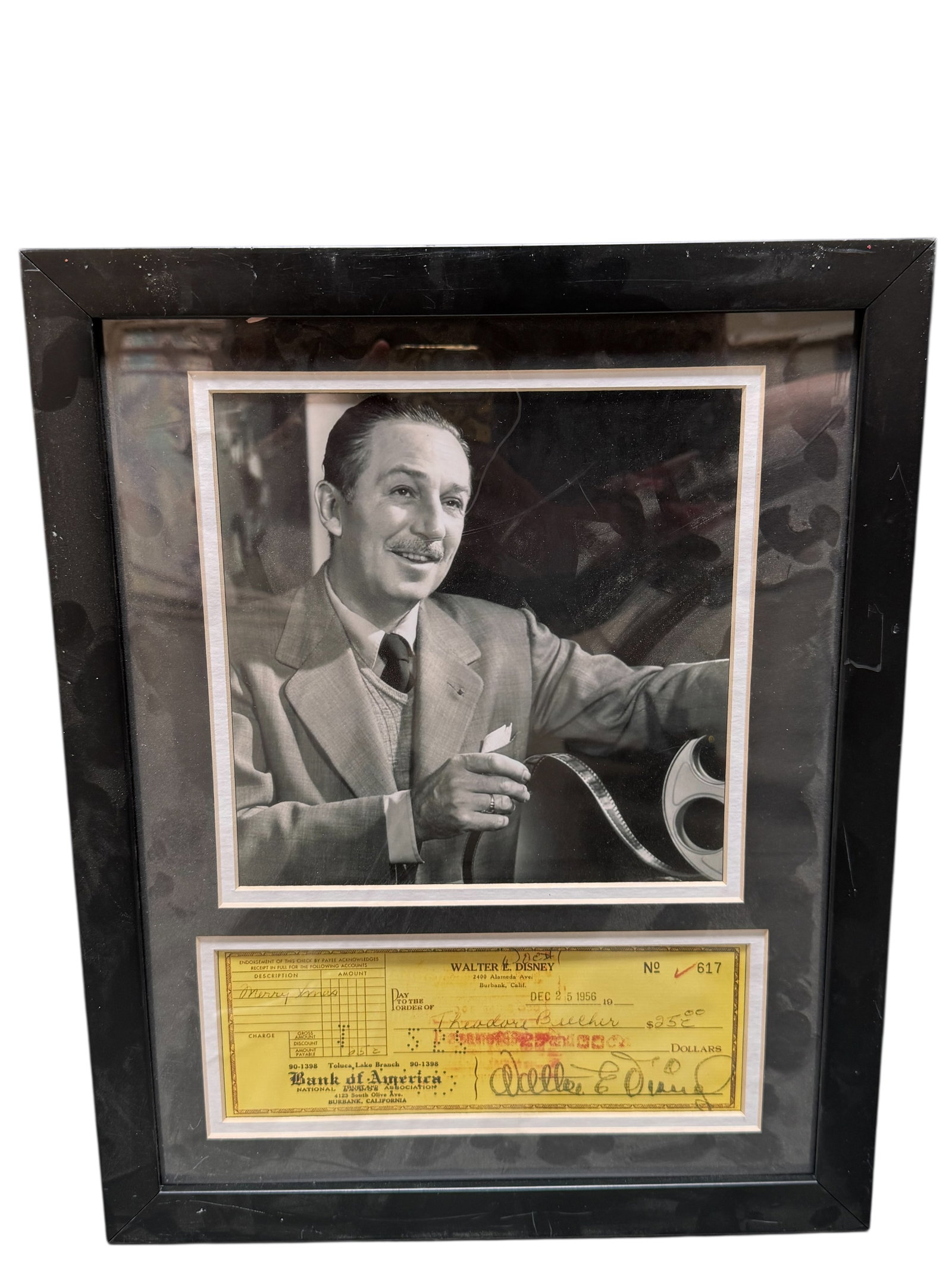 Walter Disney Memorabilia: Size: 15 in x 12 in