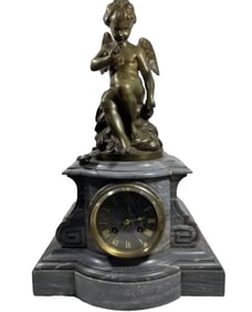 19th Century French Cherub Clock