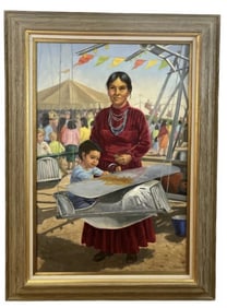 Navajo Dreams - Oil in Canvas Painting by L. Turner