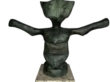 Large Modern La Genie de la Bastille After Max Ernst