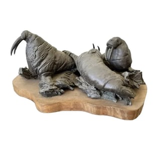1976 Limited Bronze Walrus by Lorenzo Ghiglieri