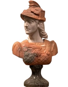 19th Century Bust of a Roman Marble Sculpture
