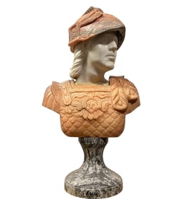 19th Century Bust of a Roman Marble Sculpture
