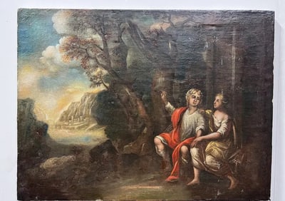 Large Oil on Canvas Painting