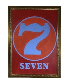 Seven Oil on Canvas Painting After Robert Indiana