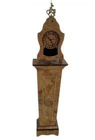 Italian Gilt Style Clock and Pedestal