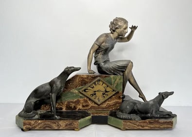 Uriano - Large Art Deco Sculpture Clock