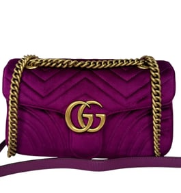 Gucci GG Marmont Velvet Crossbody Bag