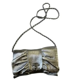 Chanel Silver Clutch Bag