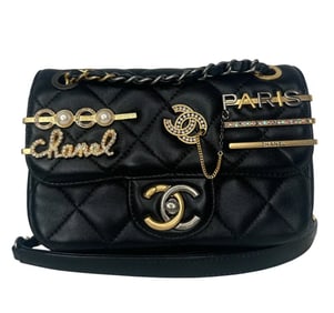 Chanel Coco Clips Flap Bag Embellished Quilted Mini