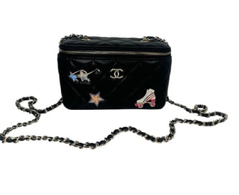 Chanel Hollywood Charms Classic Vanity Case with Chain Quilted