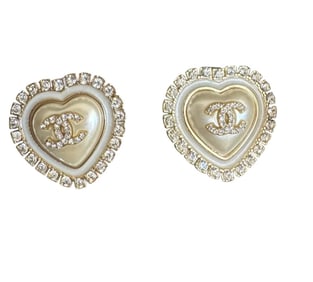 Chanel Heart Earrings
