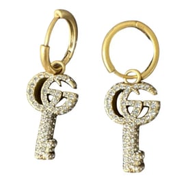 Gucci Double G Logo Earrings