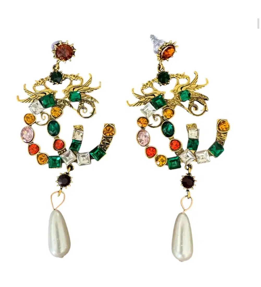 Gucci CC Dragon Earrings (1 of 2)