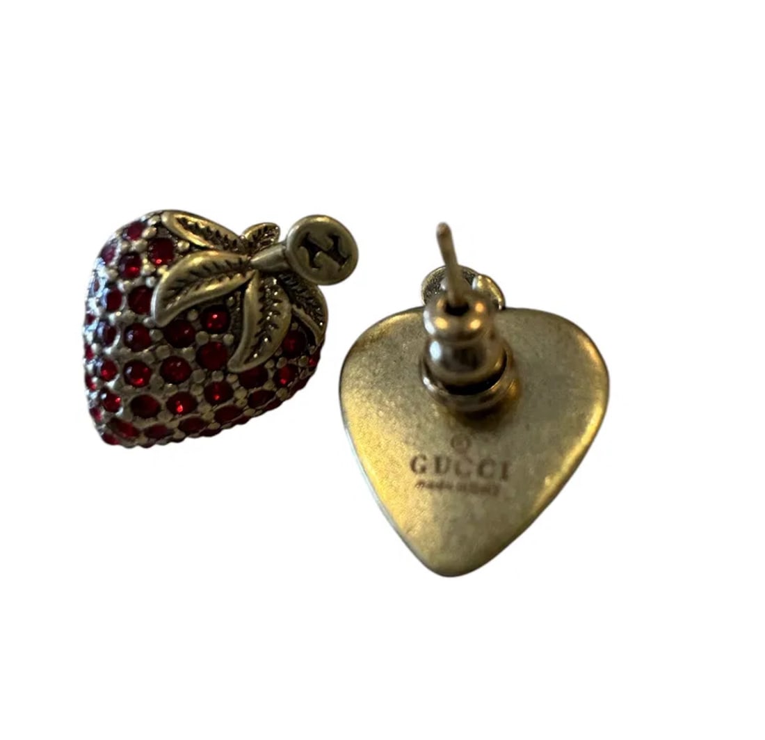 Gucci Straberry Earrings (1 of 2)