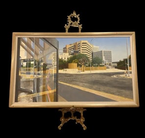 Walt Johnston Painting City Oil Painting