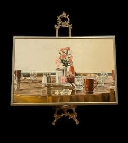 Walt Johnston Authentic Restaurant Table Oil Painting