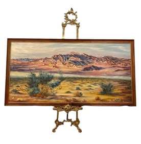 1966 Mountain Oil Painting R. NORELL Signed