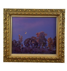 By L. B. Porter Western Landscape Oil Painting