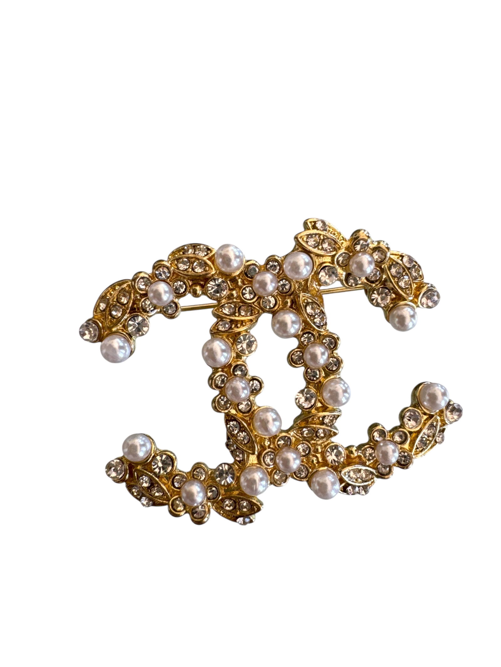 Chanel Pearl Gold Brooch (1 of 2)