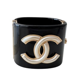 Chanel black bracelet