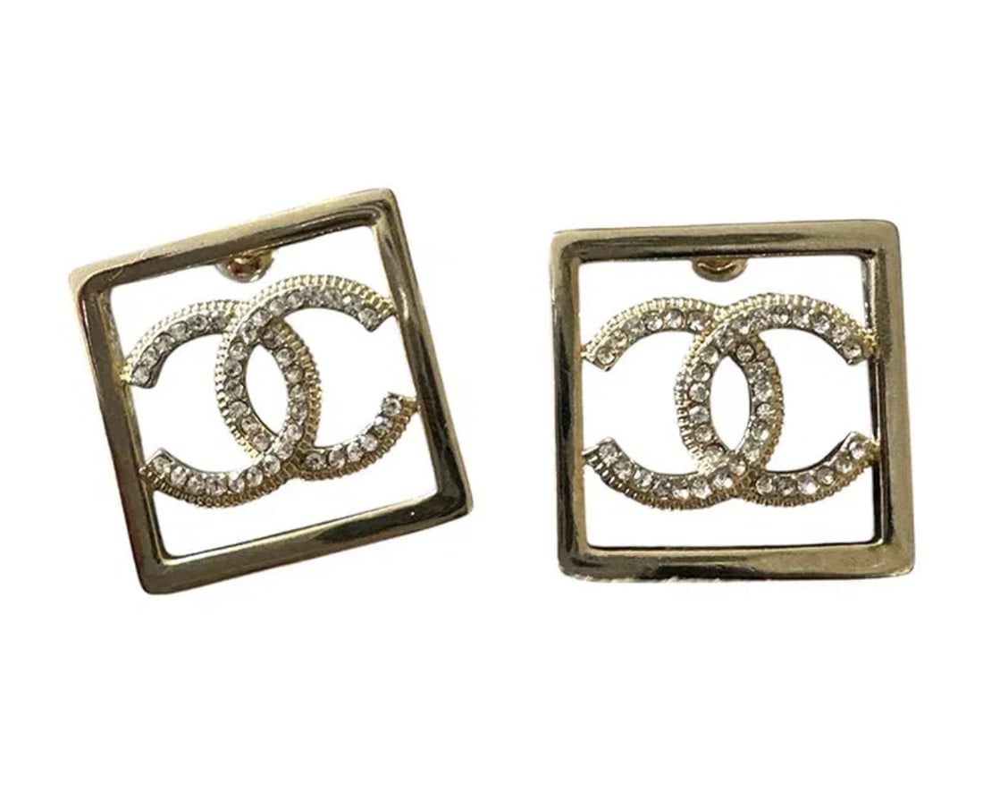 Chanel Large Gold Earrings (1 of 1)
