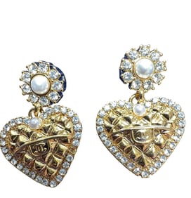 Chanel Heart Earrings