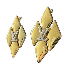 Louis Vuitton Large Gold Earrings