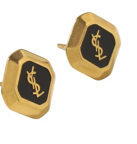 YSL Gold and Black Earrings