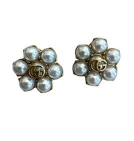 Gucci Flowers Earrings Double G