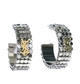 YSL Silver and Gold Earrings