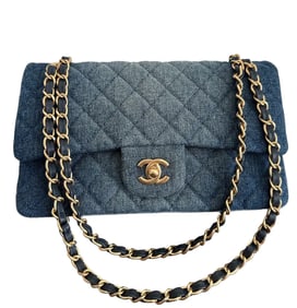 Chanel Classic Denim Top Handle Handbag