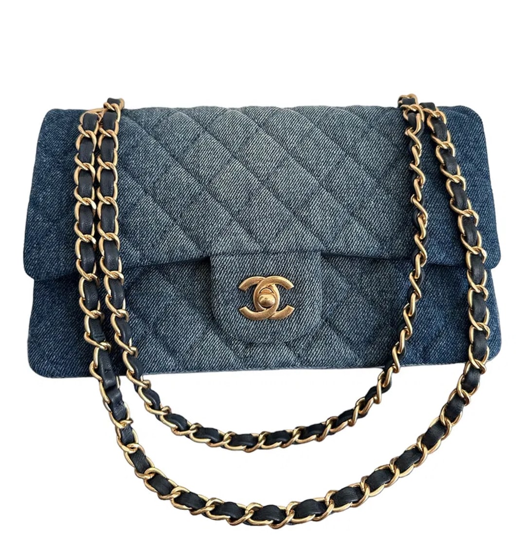Chanel Classic Denim Top Handle Handbag