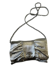 Chanel Silver Clutch Bag