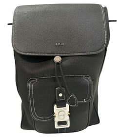 DIOR MEN Saddle Leather Backpack