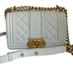 Chanel Boy Crossbody Leather Bag