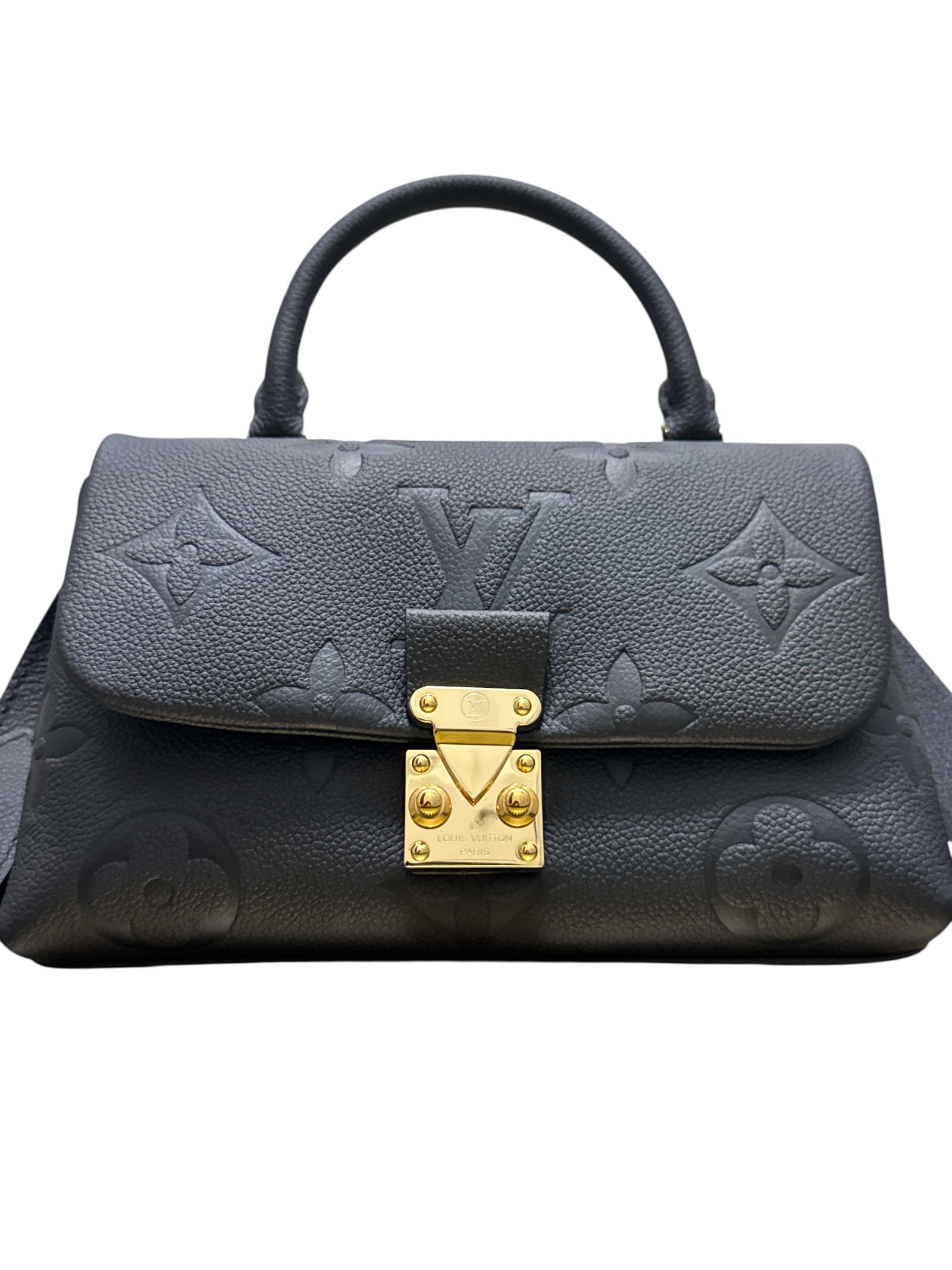 Louis Vuitton Madeleine Black Leather Crossbag: Made in Italy - Size: 9.4 x 6.7 x 3.3 inches(Length x Height x Width)All Sales are final.