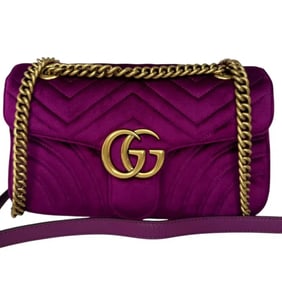 Gucci GG Marmont Velvet Crossbody Bag