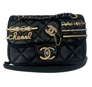 Chanel Coco Clips Flap Bag Embellished Quilted Mini