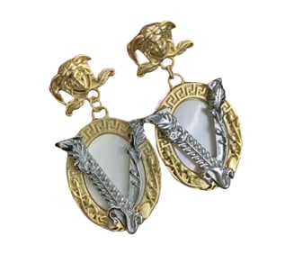 Versace Gold Earrings