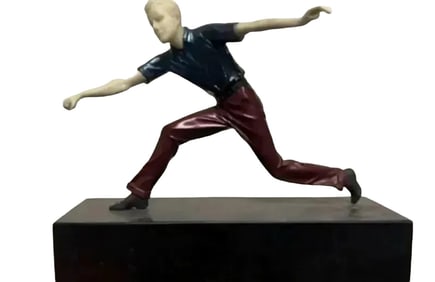 Art Deco Dancer Bronze Sculpture