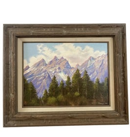 1991 Landscape Oil Painting on Panel by Maurice