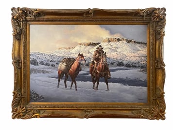 Western Oil Painting by Hector Morales