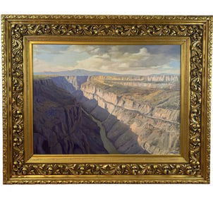 1987 Colorado River Landscape Oil Painting by Maurice Green