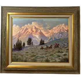1990 Landscape Oil Painting by Maurice Green