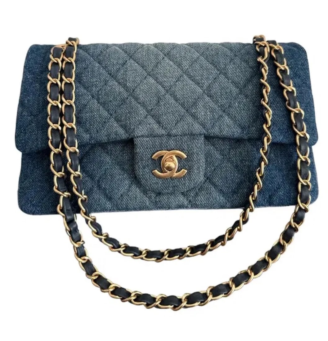 Chanel Classic Denim Top Handle Handbag (1 of 6)